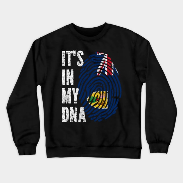 IT'S IN MY DNA Turks and Caicos Islands Flag Men Women Kids Crewneck Sweatshirt by simonStufios